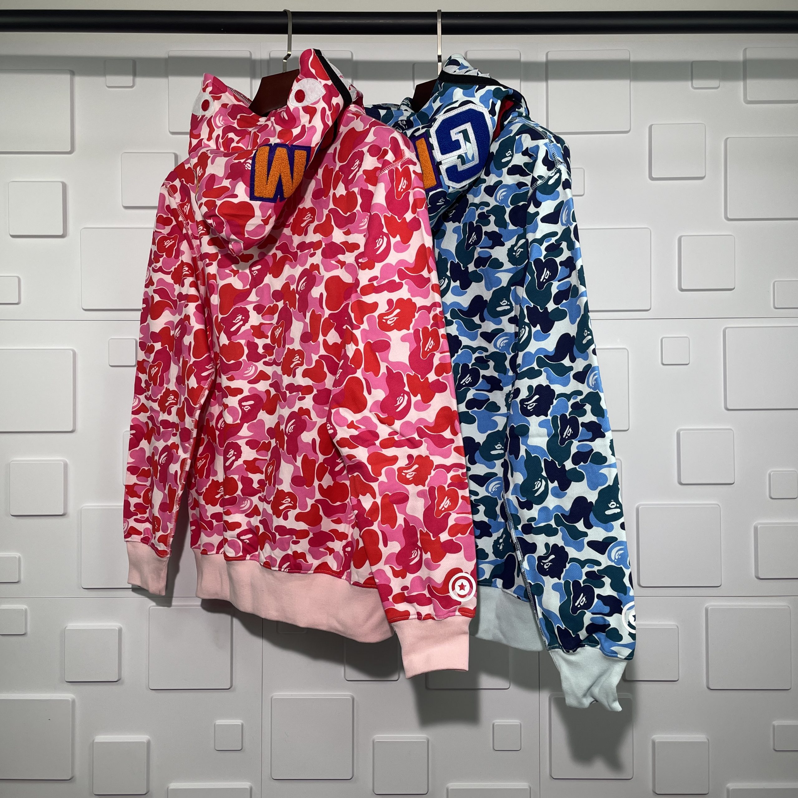 Pink bape hoodie shark best sale